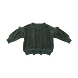 Analogie Green Velour Sweatshirt