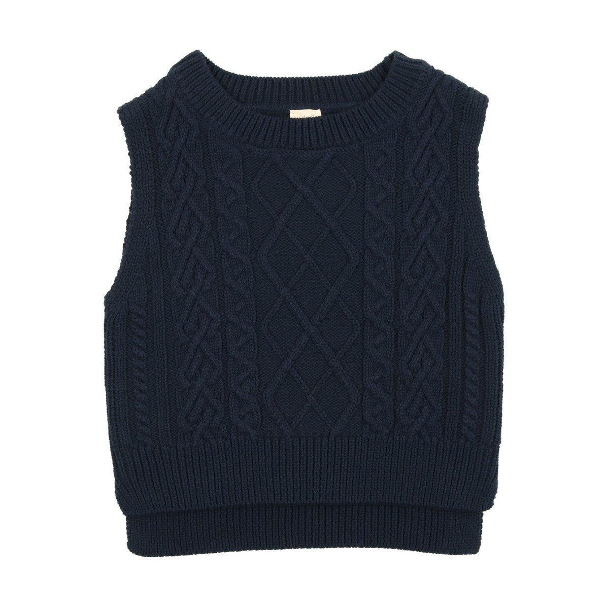 Analogie Navy Cable Knit Vest