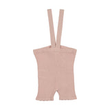 Analogie Bud Pink Scallop Suspender Shorts
