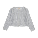 Analogie Clear Blue Pointelle Cardigan