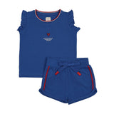 Analogie Electric Blue Outer Field Ruffle Set