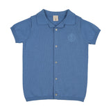 Analogie Fresh Blue Grandpa Knit Sweater