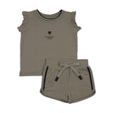 Analogie Green Outer Field Ruffle Set