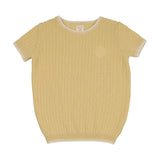 Analogie Yellow Knit Crew Neck Sweater Big Boy