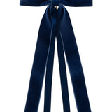 Project 6 Navy Arabesque Velvet Large Clip