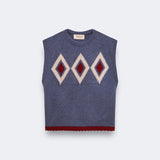 Birinit Petit Argyle Knit Vest