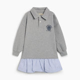 The New Society Mid Grey Melange Ash Dress