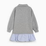 The New Society Mid Grey Melange Ash Dress