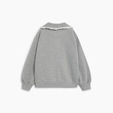 The New Society Mid Grey Ash Polo Sweatshirt