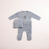 Bee & Dee Blue Horizon Au Revoir Footie Set