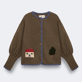 Birinit Petit Austrian Knit Embroidered Jacket