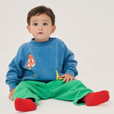 Bobo Choses Blue Mush Monster Duo Sweatshirt