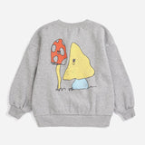 Bobo Choses Grey Mush Monster Duo Sweatshirt