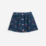 Bobo Choses Denim Stamp Bloom Skirt