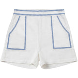 Calla Lili White/Blue Shorts