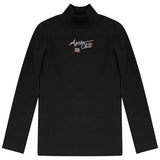 Calla Lili Black/Rust Apres Chic Mockneck
