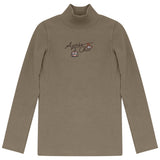 Calla Lili Taupe Apres Chic Mockneck