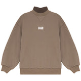 Calla Lili Taupe Mockneck Sweatshirt