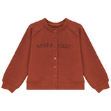 Calla Lili Rust Sweat Cardigan