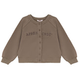 Calla Lili Taupe Sweat Cardigan