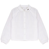 Calla Lili Cream/Brown Embroidery Shirt