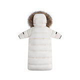 Ellabee Off White/Natural Raccoon Down Fur Snowsuit