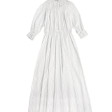 Bamboo Stripe Button Front Maxi Dress