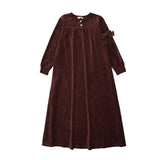 Bopop Burgundy Studded Bow Robe