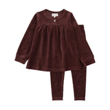 Bopop Burgundy Studded Bow Set