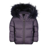 Scotch Bonnet Black/Black Fur Down Coat