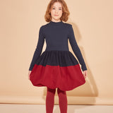 The Middle Daughter Navy/Beetroot Balls In The Air Dress