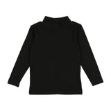 Lil Legs Black Bamboo Mockneck