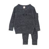 Analogie Navy Marled Knit Set