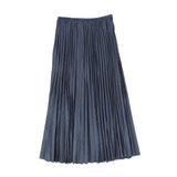 Valentina Blue Denim Stripe Maxi Skirt