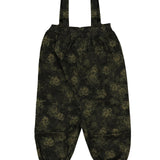 Belati Basil Smocked Floral Overalls