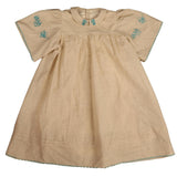 Belati Mint Collared Embroidered Sleeve Dress