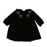 Belati Black Eyelet Scalloped Dress