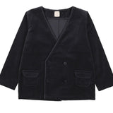 Analogie Black Trim Velvet Blazer