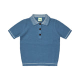Fub Washed Indigo Structure Polo