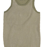 Belati Green Textured Knit Romper