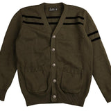 Belati Basil Stripe Emblem Cardigan