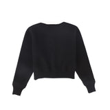 Bamboo Black Knit Buttoned Blazer