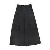 Valentina Black Back Pleated Cargo Skirt