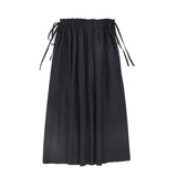 Valentina Black Taffeta Maxi Skirt