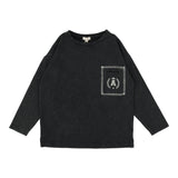 Lil Legs Black Wash Pocket Tee