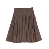 Valentina Brown Pleated Skirt
