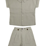 Belati Ice Boxy Stripe Set