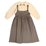 Belati Brown Bird Embroidered Jumper Set