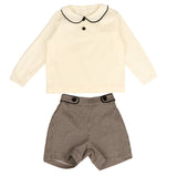Belati Brown Houndstooth Set