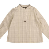 Belati Mocha Plaid Shirt